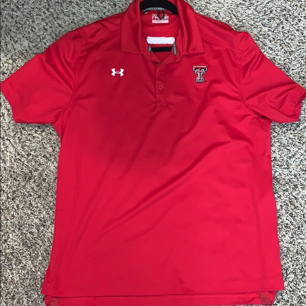 Under Armor loose fitted TEXAS TECH polo